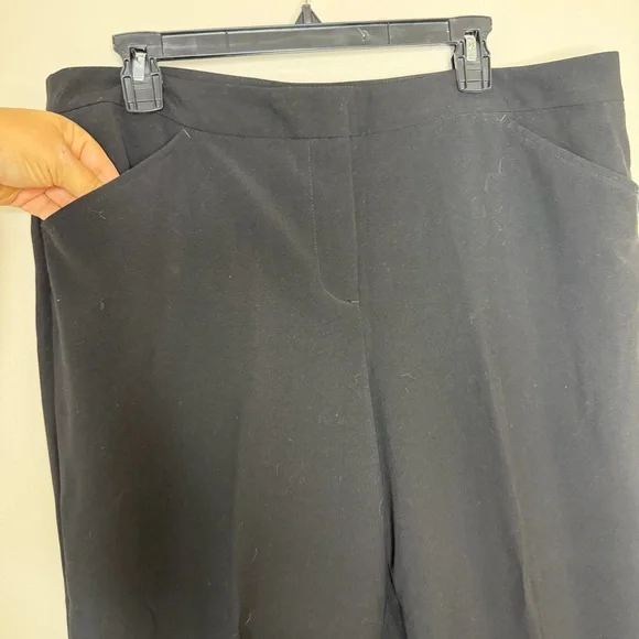 Nicole Miller Black Wide Leg Pants - Picture 2 of 12